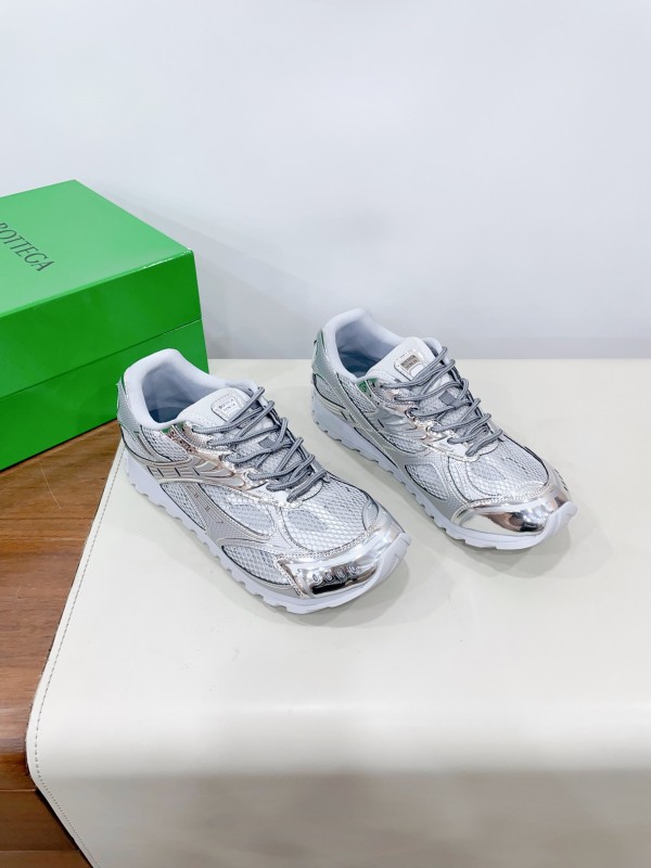 Bottega Veneta Orbit Sneaker - Silver Grey BVTCB-025