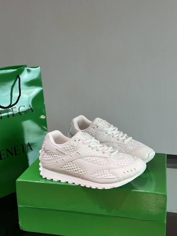 Bottega Veneta Orbit Sneaker - All White BVTCB-023