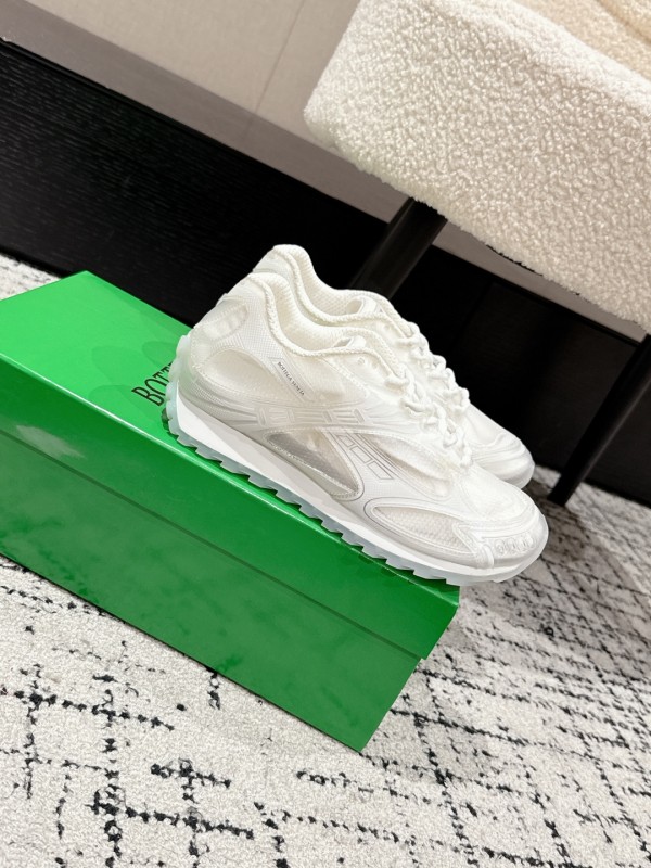 Bottega Veneta  Orbit Clear Sole Sneaker - White  BVTCB-019