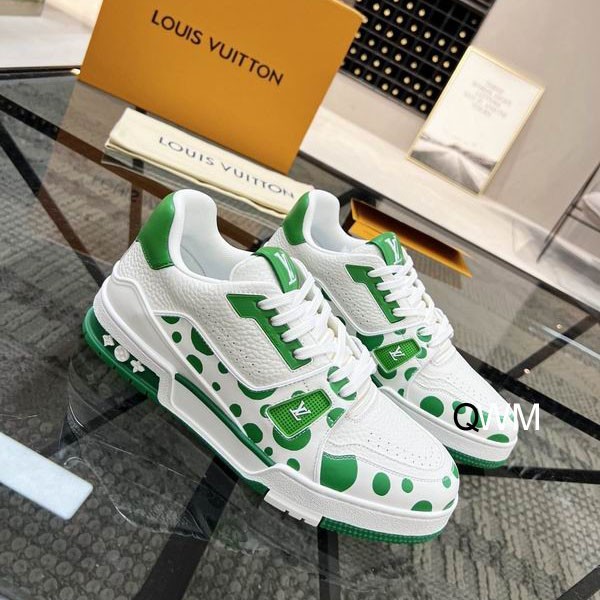 LV x Yayoi Kusama Trainer Sneaker (2023) - Green 1AB8KP
