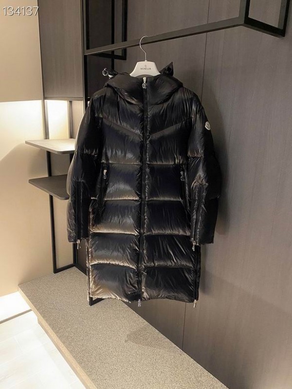 Moncler Long Hooded Down Jacket - Black MCJ-0003