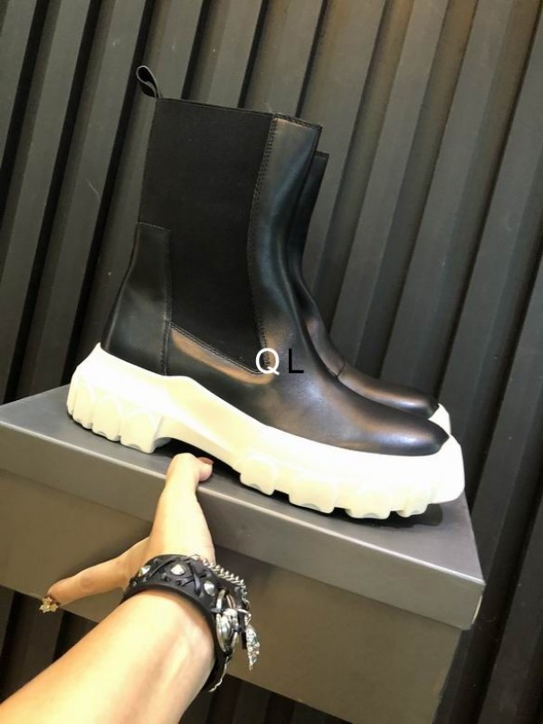 Rick Owens SS23 EDFU Beatle Bozo Tractor in Black White ROWHT-004