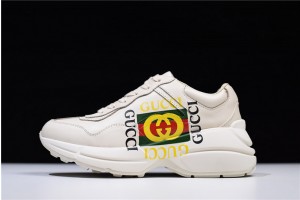 Gucci Rhyton Sneaker Ivory with Square Logo 