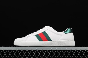 Gucci Ace Low-Top Sneaker White with Green and Red 