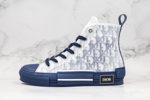 Dior B23 High Top Blue Oblique Sneaker 