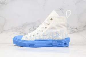 Dior B23 High Top Gradient Blue Sneaker 
