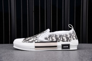 Dior B23 Slip-On Black White Oblique Sneaker 
