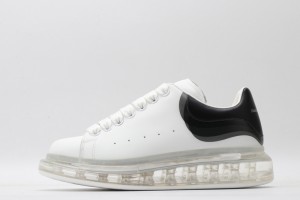 Alexander McQueen Oversized Sneaker White Black Clear Sole 