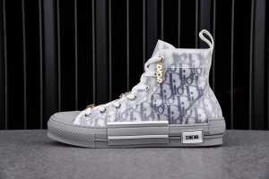 Dior B23 High Top Blue Oblique Gray Sneaker