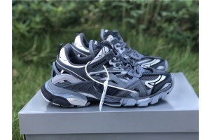 Balenciaga Men's Track.2 Sneaker  Charcoal