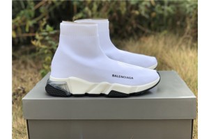 Balenciaga Speed Clear Sole Sneaker White  