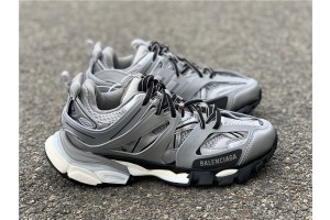 Balenciaga Track Trainers Metallic Grey-White 