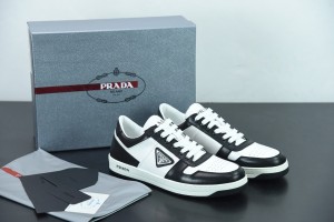 Prada Leather Sneaker White-Black