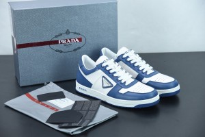 Prada Leather Sneaker WhiteBlue 