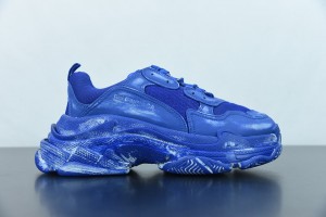 Balenciaga Triple S Faded Sneaker Blue 
