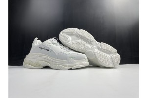 Balenciaga Allover Logo Triple S White Fluorescent  Green 