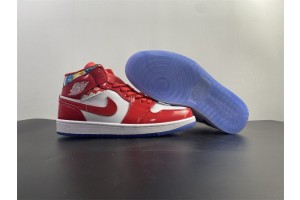 Air Jordan 1 Mid Red Patent