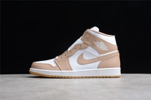 Air Jordan 1 Mid Tan Gum