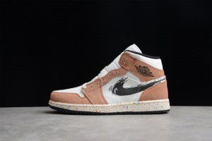 Air Jordan 1 Mid SE Brushstroke Paint Splatter 
