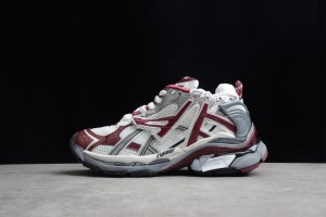 Balenciaga Runner Sneaker White - Burgundy