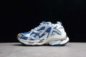 Balenciaga Runner Sneaker White Blue