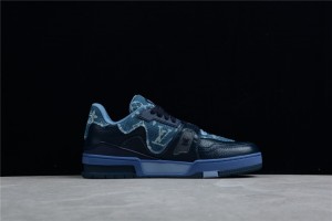 LV Trainer x Nigo Blue Denim Sneaker