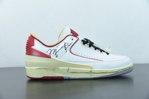 Off-White x Air Jordan 2 Low White Red