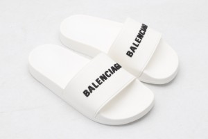 Balenciaga Slide Sandal White 