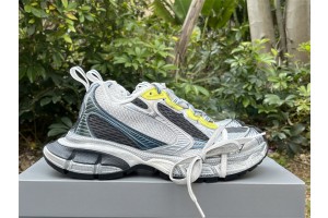 Balenciaga’s 3XL Sneaker in Silver Grey mesh and Yellow polyurethane