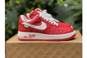 LV  x Nike Air Force 1 Low ‘Red’
