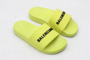 Balenciaga Slide Sandal Neon Green - Black 