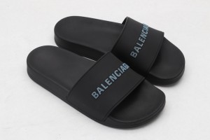 Balenciaga Slide Sandal Black - Navy 