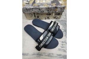 Dior Dway Slide Sandal Dark Blue  - DDSSD-001 