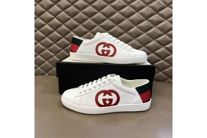 Gucci Ace Interlocking G Red White Sneakers