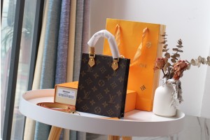 Louis Vuitton Petit Sac Plat Monogram Crossbody Bag