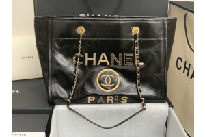 CHANEL Deauville Tote Bag - Black 