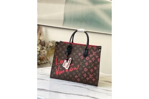 Louis Vuitton On The Go MM Monogram Love Print  (2021)