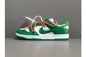 Off-White - Nike Dunk Low Pine Green 