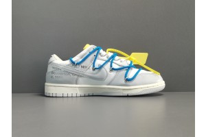 Off-White x Nike Dunk Low Lot “10 Of 50” Grey - Royal