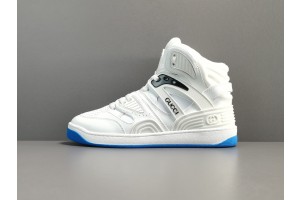 Gucci Basket Sneaker in White Demetra 
