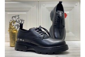 LV Black Patent Leather Shoes - LCS-002