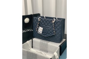 Chanel Chain Tote Bag  - Navy 