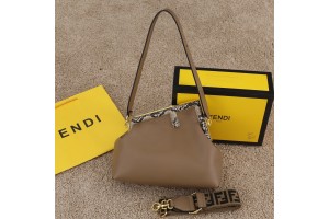 Fendi First Python Trim Shoulder Bag 