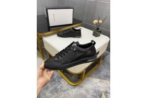 Gucci Black Leather Sneakers GGLG-S0014
