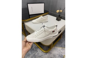 Gucci White Leather Sneakers GGLG-S0013