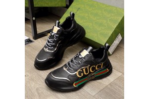 Gucci Rhyton Black Sneakers GGLG-S0012