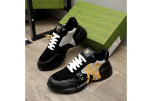 Gucci NY Logo Black Sneaker GGLG-S006