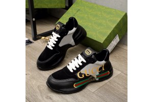 Gucci Rhyton Interlocking G Black sneakers GGLG-S004