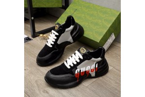 Gucci Logo Black Sneakers GGLG-S002  