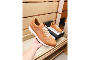 Gucci Logo Brown Leather Sneaker GG-S045